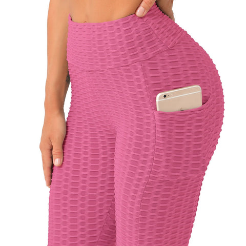 LEGGING PUSH UP PINK ANTI-CELLULITE LEGGS